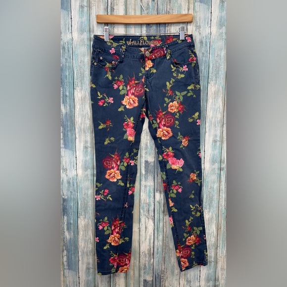 Vintage Wallflower Floral Print Jeans - Picture 1 of 2